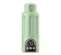 500ML Cordless Rechargeable Milk Bottle Warmer Type C Rapid Heating with Temperature Display for Newborns Travel Heater Car Use Milk Cup