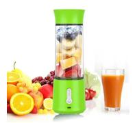 500ML Mini Blender Smoothie Portable Shaker Rechargeable USB Mini Blender Electrique Fresh Juice Pour Sport Camping Fitness Vert
