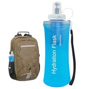 500ml Outdoor Water Filter Bottle - Foldable TPU Soft Flask | Portable