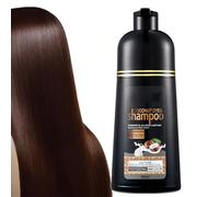 500ML Shampoing Colorant Noir, Shampooing Teinture Instantanée Pour Cheveux, Shampooing Colorant Cheveux Blancs Pour Hommes Et Femmes, Colore Les Cheveuxs En Quelques Minutes