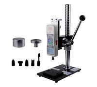 500N Digital Push Pull Test Stand with Force Gauge - 70mm Stroke, 3 Units (DN/Ibf/gf), Includes 5 Clamps for Precision Measurement in Electronics and Auto Parts