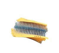 500pcs 1/4W 50 Kinds resistor set,1% Metal Film Resistor Pack,0.25W 1ohm - 10M diy electronic resistors assorted Kit NWPNLXEA(Kit With box)