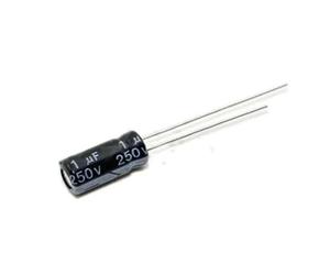 500PCS 1UF250V Electrolytic Capacitor 250V1UF Aluminum Electrolytic Capacitor 6.3 * 12mm EKFBQBGW