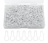 500pcs 22x10mm Epingle Securite, Mini Épingles à Nourrice Sécurité en Métal Epingle Securite Safety Pins en Forme de Garde pour Vêtements Artisanat Courtepointe Couture Breloques (Blanc)