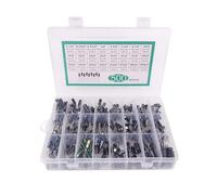 500PCS 24Values 0.1uF-1000u Electrolytic Capacitor Mixed DIP Electrolyte Capacitors 10V 16V 25V 50V Electronic Kit AUOQKQUT