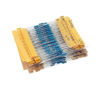 500pcs 50value 1/4W 0.25W 1% Metal Film Resistor Assortment Kit Set 1ohm-10M ohm resistor samples pack NWPNLXEA