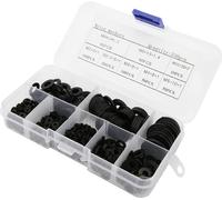 500pcs/box Nylon Washer Set M2 M2.5 M3 M4 M5 M6 M8 M10 Hardware Fasteners AccessoriesBlack