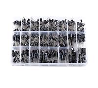 500Pcs Condensateurs, 24 Value Condensateurs Électrolytiques Assortiment Condensateurs en Aluminium avec Boîte de Rangement 0.1uF~1000uF 10V-50V