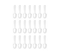 500pcs Disposable Plastic Spoons Clear Ice Cream Spoons Mini Spoons for Jelly Pudding Desert