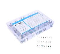 500Pcs Electrolytic Capacitor Assortment Kit Aluminum Capacitors with Transparent Storage Box Heat Resistant for LCD Monitors Radios Stereo Systems DIY Electronics Repair and Capacitance Meters