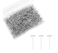 500pcs Épingle à Perruque, 3,8cm Épingles en T pour Bijoux et Couture Métal Aiguille en T pour la Fabrication de Perruques la Suspension de Tableaux et Les Loisirs Créatifs
