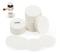 500pcs Filtre a Cafe Papier 64 mm, Naturel Filtres en Papier Jetables pour Machines à Café, Microfiltres Compatible avec Cafetière AeroPress