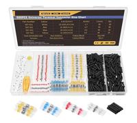 500pcs Heat Solder Seal Wire Connectors Waterproof Sleeve Heat Shrink Tubings Kit Cable Terminal Tool Assortment Set
