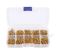500Pcs High Accuracy Ceramic Capacitor Kit, Multilayer Monolithic Ceramic Capacitor Assortment Kit 0.1uF-10uF Supplies Electronic Components