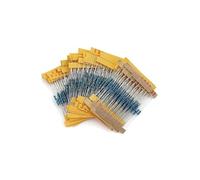500pcs High Precision 1/4W Metal film Resistor diy electronic kit box, 1% 50 value*10pcs Set of resistors 1 ohm~10M BIANMTSW