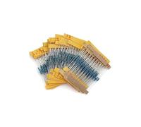 500pcs High Precision 1/4W Metal film Resistor diy electronic kit box, 1% 50 value*10pcs Set of resistors 1 ohm~10M BIANMTSW