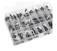 500PCS/lot 0.1UF-1000UF 24Values Aluminum Electrolytic Capacitors 16-50V mix Electrolytic capacitor Assorted kit and storage box EKFBQBGW