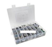500PCS/lot 0.1UF-1000UF 24Values Aluminum Electrolytic Capacitors 16-50V mix Electrolytic capacitor Assorted kit and storage box AUOQKQUT