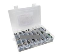 500PCS/lot 0.1UF-1000UF 24Values Aluminum Electrolytic Capacitors 16-50V mix Electrolytic capacitor Assorted kit and storage box AUOQKQUT