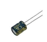 500pcs/lot 10v 220UF Low/Impedance high frequency aluminum electrolytic capacitor size 6X7 220UF 20% AUOQKQUT