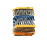 500pcs/lot 50 values x 10pcs 1/4W 0.25W 1% Metal Film Resistor Assortment Kit Set 1ohm-10M ohm resistor samples kit NWPNLXEA