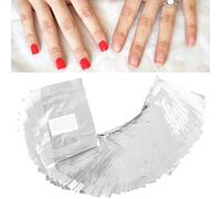 500Pcs Papillotes en Aluminium, Feuille d'aluminium Dissolvant, Feuille d'aluminium Dissolva nt, Tampons Dissolvants, Papillotes Vernis Semi Permanent pour Retirer À Ongles Le Gel Ongle