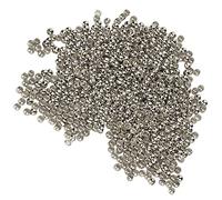500pcs perles à sertir, fabrication de bijoux perles d'arrêt simples à utiliser perles d'espacement bricolage perles d'arrêt pour collier bracelet bricolage(Blanc K)