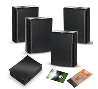 500PCS Pochette Carte, Williyatt Protection Protege Carte, Sleeve Carte Noir, Protège Carte Transparent et Mat Antidérapant pour Jeux de Societe Sleeves, Cartes de Change, Magic Carte (66 x 92 MM)