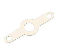 500pcs Silver-plated Copper Double Head Soldering Terminal M2.2-M4.2 Circular Weld Washer Welding Sheet Soldering Lug(M3.2)