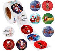500pcs Stickers De Noël, Étiquettes De Noël, Bonhomme De Neige - Elfe - Cloches - Neige - Renne - Stickers De Noël Enfants Stickers Pour Jouets, Cadeaux D'artisanat Décorations