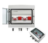 500V 2 Input 2 Output 2 String For Off Grid Solar System Photovoltaic Array Solar PV Combiner Box DC Circuit Breaker IINKUEYK(DC MCB 25A)