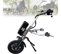 500W Handbike Électrique pour Fauteuils Roulants, Roue Avant Électrique pour Fauteuil Roulant Manuel, Réadaptation Therapy Fauteuil Roulant Électrique Kit de Conversion, 48 V 15 Ah/17 Ah Batterie,A