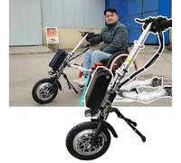 500W Roue Électrique pour Fauteuil Roulant Manuel, Assistance Électrique À La Traction, Avec éClairage Avant + Tweeter, Batterie 48 V 15 Ah/17 Ah, 3 Vitesses, PortéE 60/70 Km,B17Ah