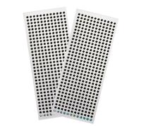 500X Adhesive Eyes for Fishing Lures - 6mm Sticker Eyes, Realistic Artificial Pupils, Self-Adhesive Tackle Craft Eye | Lake Trout Lures, Stream Bass Fishing, River Salmon Rigs, Fly Tying Projects