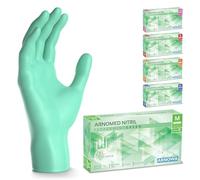 500x ARNOMED® Gants en nitrile taille M Vert, Gants à usage unique pour chirurgie & laboratoire, Gants en nitrile sans poudre & sans latex, Moufles en nitrile XS, S, M, L, XL, XXL
