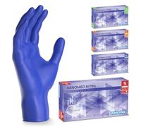 500x ARNOMED® Gants en nitrile taille S Bleu océan, Gants à usage unique pour chirurgie & laboratoire, Gants en nitrile sans poudre & sans latex, Moufles en nitrile XS, S, M, L, XL, XXL