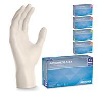 500x ARNOMED® Gants jetables en latex taille XL blanc, Gants jetables de chirurgie et de laboratoire, Gants jetables en nitrile, Moufles en latex en XS, S, M, L, XL, XXL