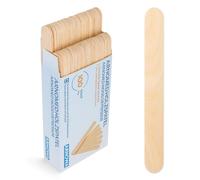 500x ARNOMED Spatule en bois, bâtonnets pour bricoler, spatule en bois 15x1,8cm, DIY, bâtonnets de glace jetables pour bricoler, spatules pour cosmétiques, accessoires de bricolage