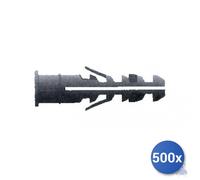 500x Maurer Tassello Nylon + Collerette E-100 Mc/206 8 mm Gris