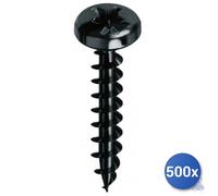 500X Vis Autoperceuses Pour Aggloméré Noir Plus&Reg; Mustad Tc Pz E-100 4X25