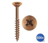 500X Vis Autoperceuses Pour Panneau Panelvit&Reg; Mustad Bronzé Tsp Pz