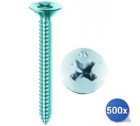 500X Vis Autoperceuses Zincuration Blanche Tsp Ph E-100 3,9X32