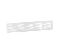 500x100mm Grille de Ventilation avec Moustiquaire - Grilles d'aération en Métal - Acier, Blanc