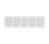 500x200mm Grille de Ventilation avec Moustiquaire - Grilles d'aération en Métal - Acier, Blanc