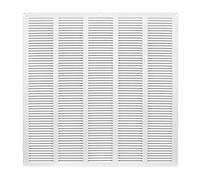 500x500mm Grille de Ventilation en Acier Blanc avec Moustiquaire - Grilles d'aération Métallique