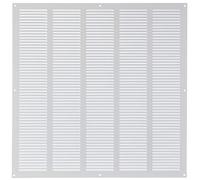 500x500mm Métal Blanc Grille de Ventilation - Grille D'aération avec Moustiquaire