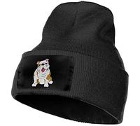 501 Homme Femme Chapeau De Crâne Bouledogues Anglais Bonnet De Ski Mode Bonnet d'hiver Classique Bonnet Chapeau pour Hiver Cyclisme Ski