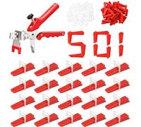 501 Pièces Croisillon Autonivelant 3mm Croisillon Carrelage Autonivelant Kit de Nivellement pour Cale Carrelage avec Pince Pour Carrelage Sol Carreaux de mur