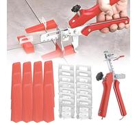 501 Pièces kit de croisillon autonivelant 1.5 mm avec 400 Croisillon Carrelage Autonivelant 100 Cale Carrelage Réutilisable et 1 Pince à Niveler pour la Pose de Carreaux épaisseur 3-16mm