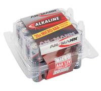 [5015538] ANSMANN Paquet de 20 piles alcaline "RED Line", type AAA, 1,5V